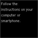 Obrazovka Jedn. bezdrôt. pripojenie: Ak chcete vykonať operáciu, postupujte podľa pokynov zobrazených v počítači, smartfóne a pod.